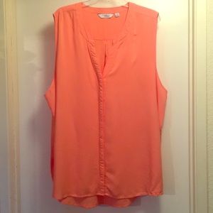 Sleeveless Blouse - high/low hem.